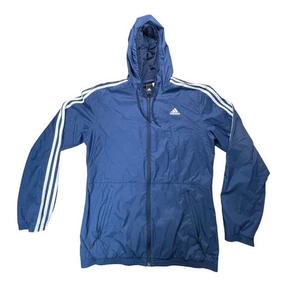 Adidas Jacket Men's Medium Essentials 3 Stripes Wind Running Jacket - Picture 1 of 5
